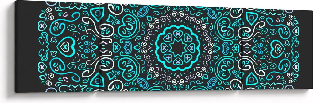 Obraz abstrakcji ozdobnej (170x50 cm)