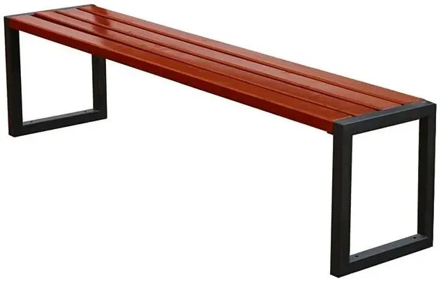 Drewniana ławka miejska bez oparcia 150 cm 84 kolory - Travis