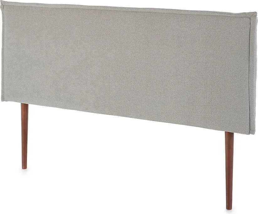 Kolumna zagłówka Berlin 150x100 cm, Szary materiał, Całkowita grubość 8 cm.