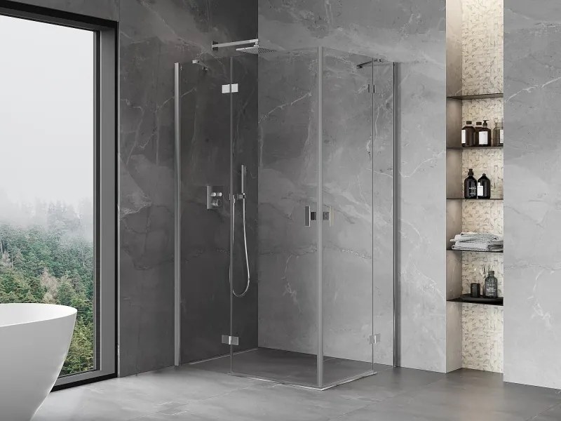 Mexen Mist-H Duo kabina prysznicowa uchylna lewa 75 x 70 cm, transparent, chrom - 8A5-075L-070P-01-00