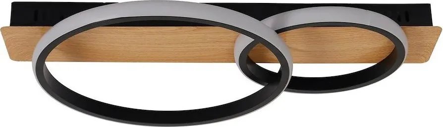 Lampa sufitowa LED ROWENA LED/14W/230V czarna/brązowa