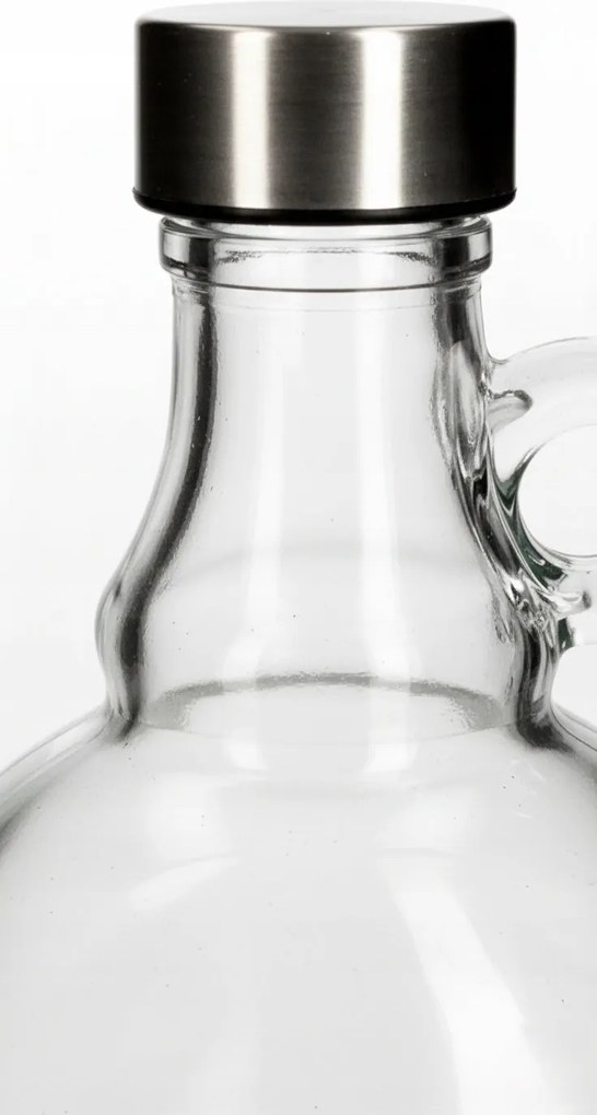 Karafka szklana Butelka Galon 1000ml Ucho Dama Na Wino Whisky Grube Szkło