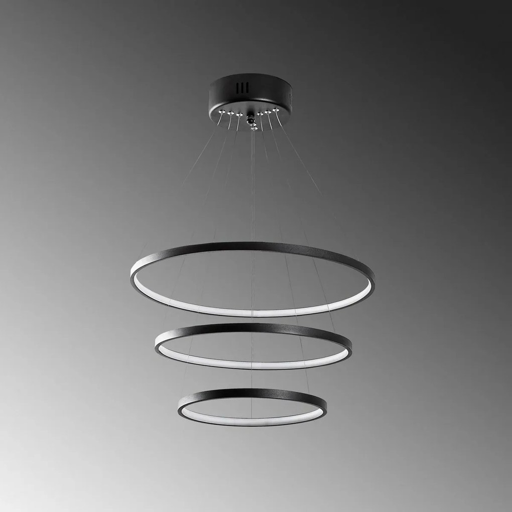 Lampa wisząca LED Simit - 13697, czarny
