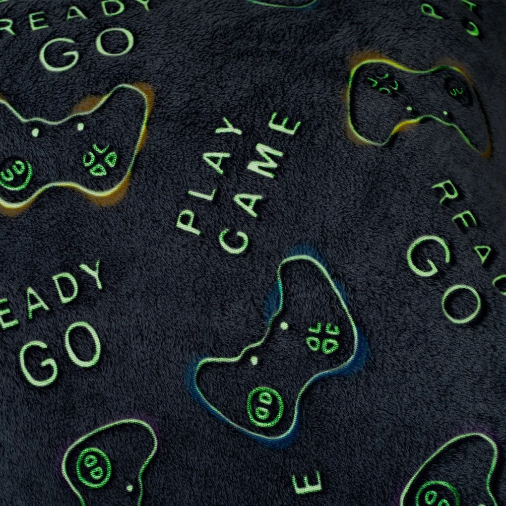 4Home Świecąca pościel mikroflanela Games, 140 x 200 cm, 70 x 90 cm