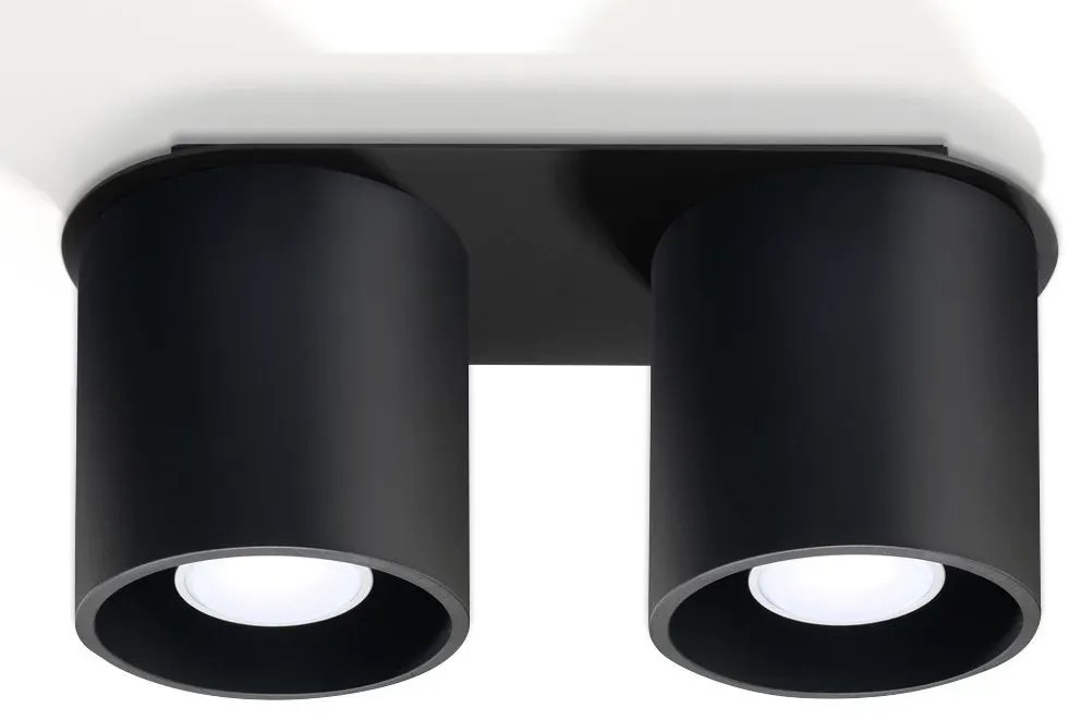 Nowoczesny plafon LED E761-Melvis - czarny