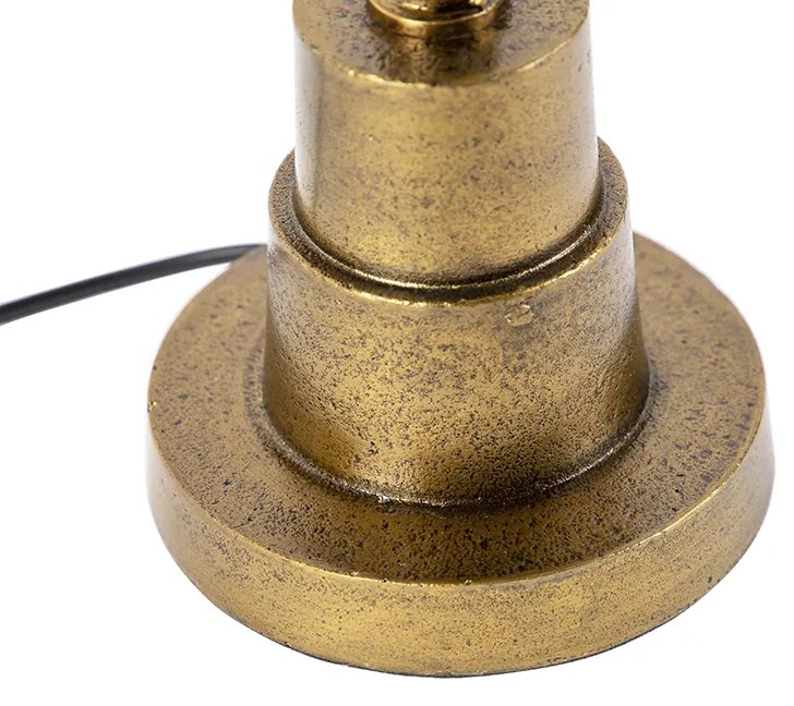 Lampa stołowa w stylu art deco brązowa bez klosza - Pisos ArtDeco Oswietlenie wewnetrzne