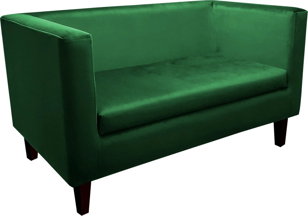 Sofa Monaco : Kolor nogi - Venge, Kolor tkaniny - VELVET - MG25, Typ tkaniny - Velvet, Wysokość nogi - 15 cm
