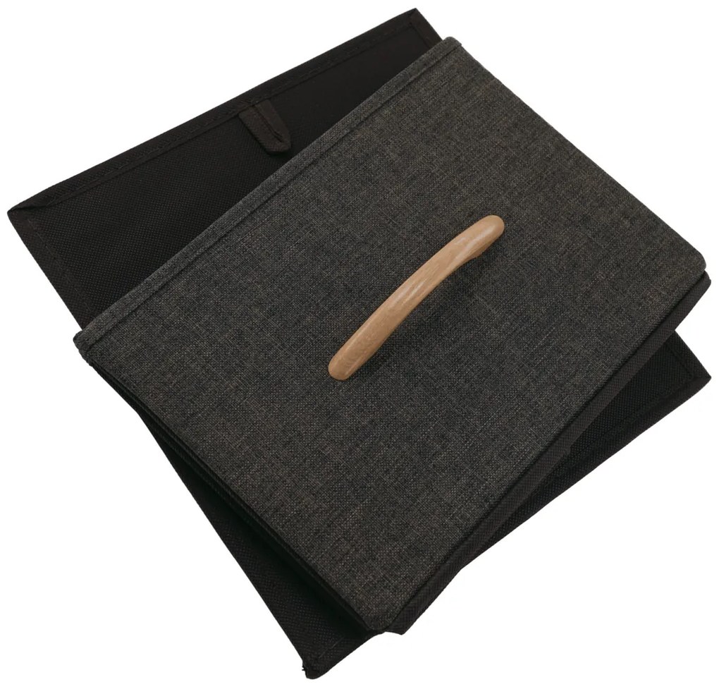 Komoda z szufladami z tkaniny HAZEL TYP 1, brązowy, L