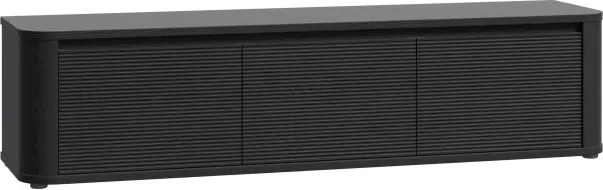 Trzydrzwiowa szafka RTV Breathtaker 170 cm, dąb Cabezone/dąb Czarny