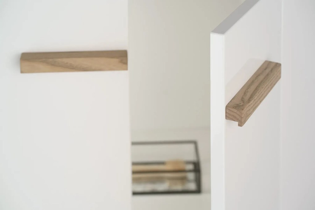 Szafka pod umywalkę L-WOOD 79 cm biały połysk KROFAM