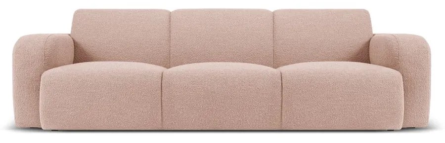 Różowa sofa z materiału bouclé 235 cm Molino – Micadoni Home