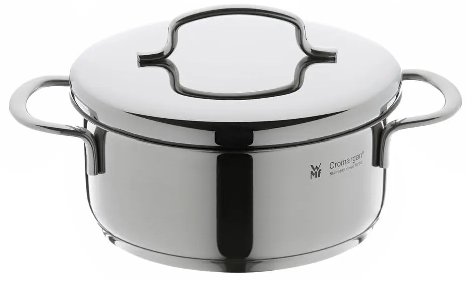 Nierdzewny garnek z pokrywką WMF Cromargan® Mini, ⌀ 14 cm
