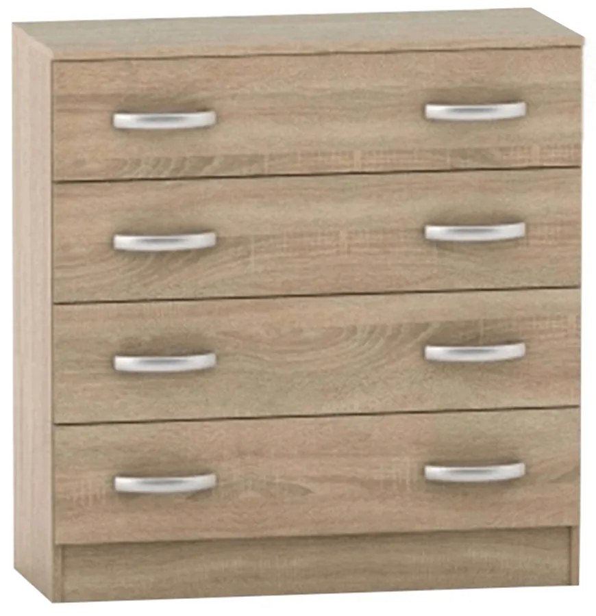 Komoda BETTY 4S, dąb sonoma