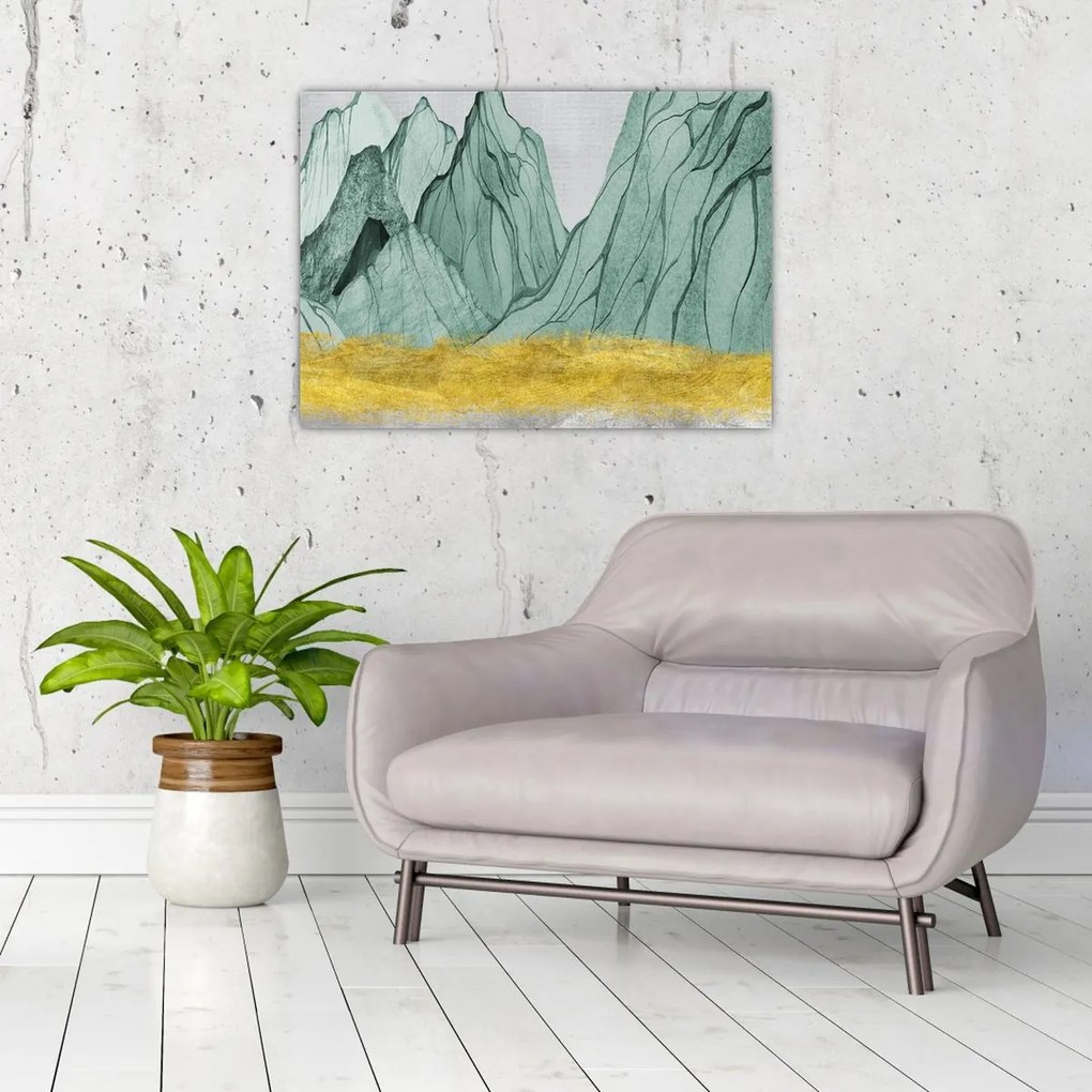 Obraz - Emerald Mountains N⁰1 (70x50 cm)