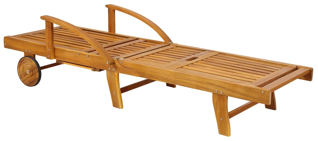 Leżak ogrodowy TAMI SUN, 195,5x69x85cm, naturalny brąz Jurhan