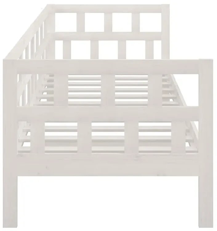 Białe łóżko młodzieżowe z drewna 90x200 T6-M06