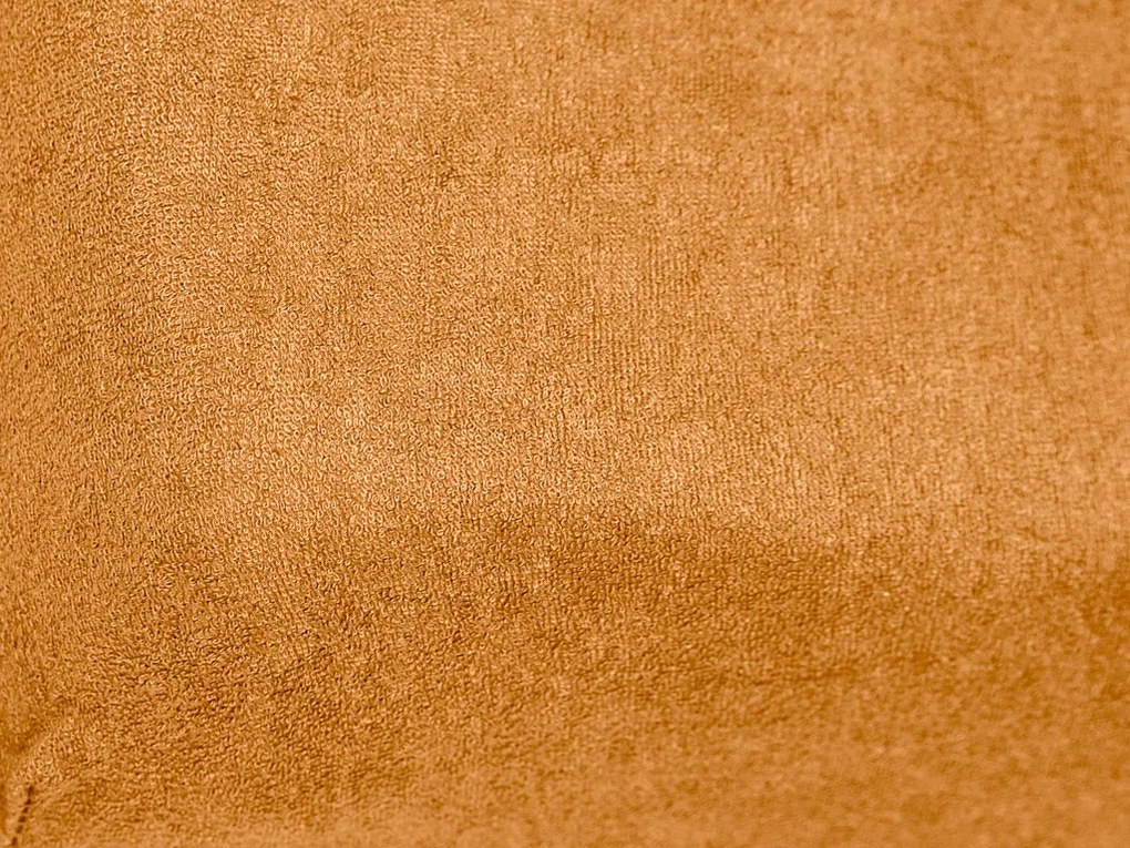 PrzytulneMieszkanie.pl Prześcieradło frotte do łóżeczka morelowe 70x140 cm