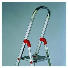 Rolser Schodki aluminiowe do profesjonalnego zastosowania Unica, 4 stopnie, 4 stopnie