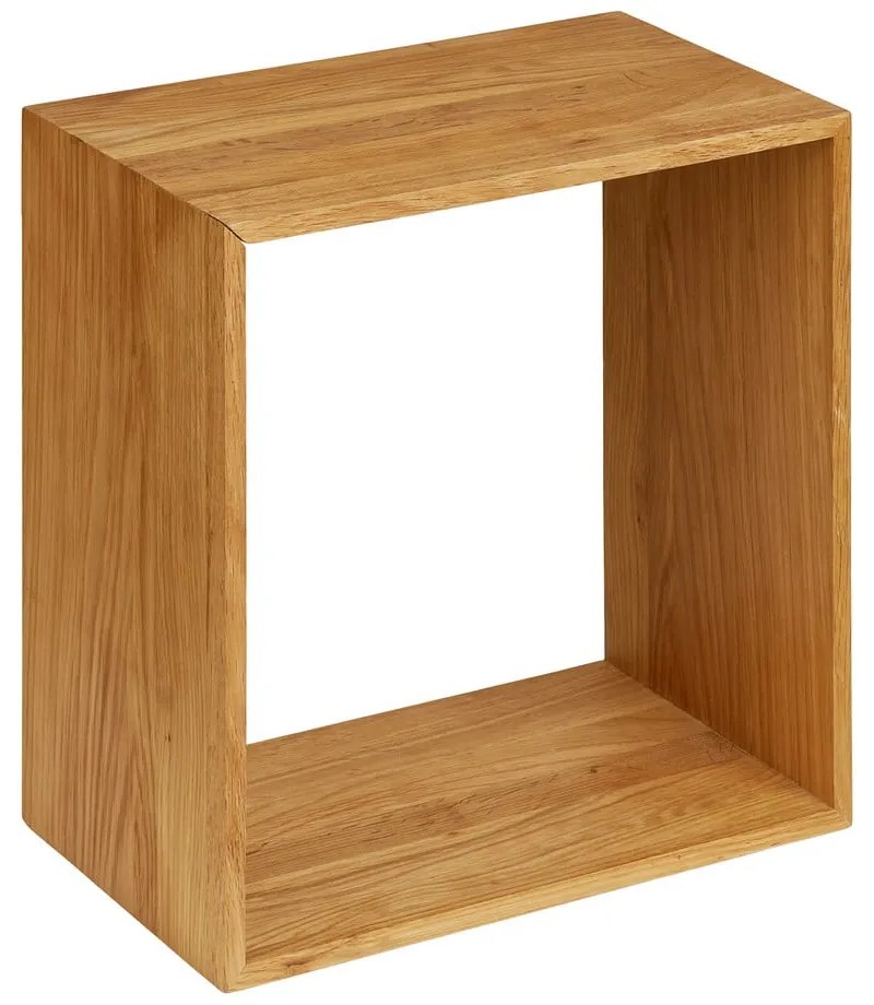 Wielopoziomowa półka z litego drewna dębowego w naturalnym kolorze 30 cm Lattoon – House Nordic
