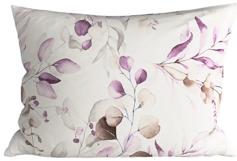 Zestaw 2 szt. dekoracyjnych poszewek na poduszkę z mikrofibry FLORANY 50x70 cm, biała