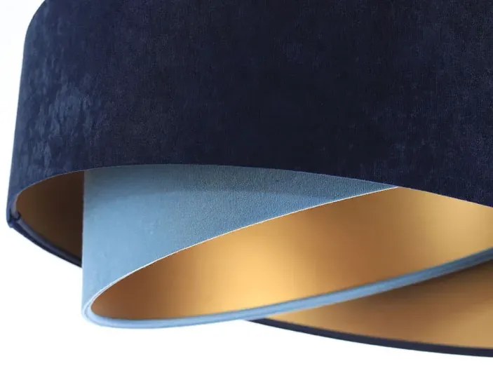 Granatowo-złota lampa wisząca glamour - EX994 H2-N56