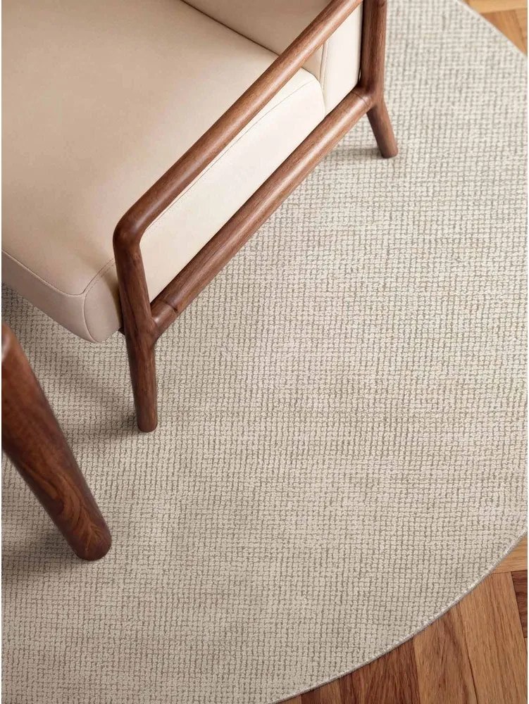 Kremowy wełniany okrągły dywan tkany ręcznie ø 200 cm Greenwich – Ted Baker