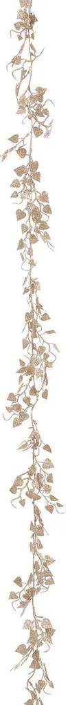 Girlanda ze złotych listków, 180 cm