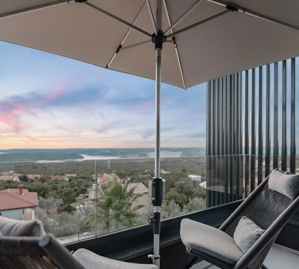 Knirps APOLL parasol ogrodowy 230 x 150 cm czarny