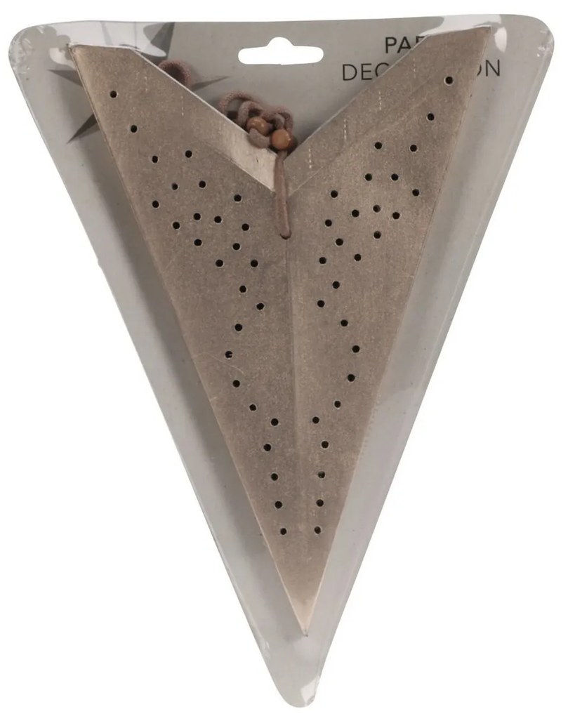 Zawieszana gwiazda świąteczna z siedmiomaramionami, 45 cm, champagne