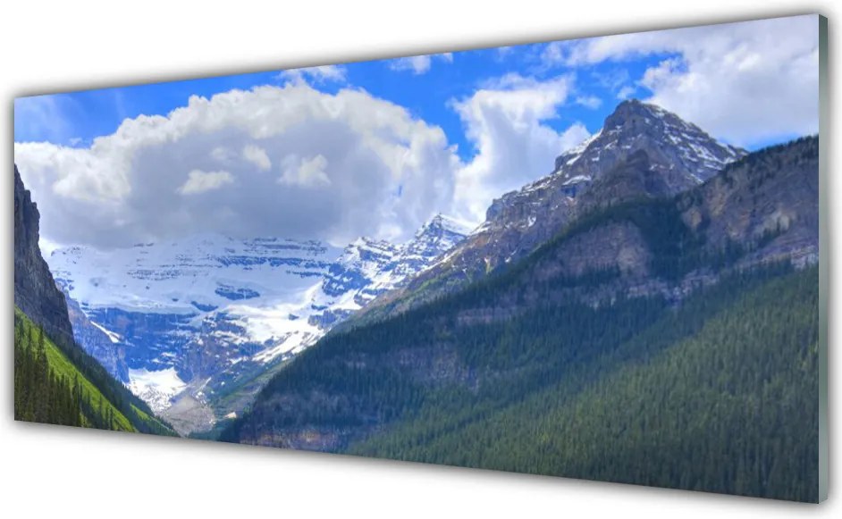 Dekor Szklany do Kuchni Monumentalne Pasmo Górskie