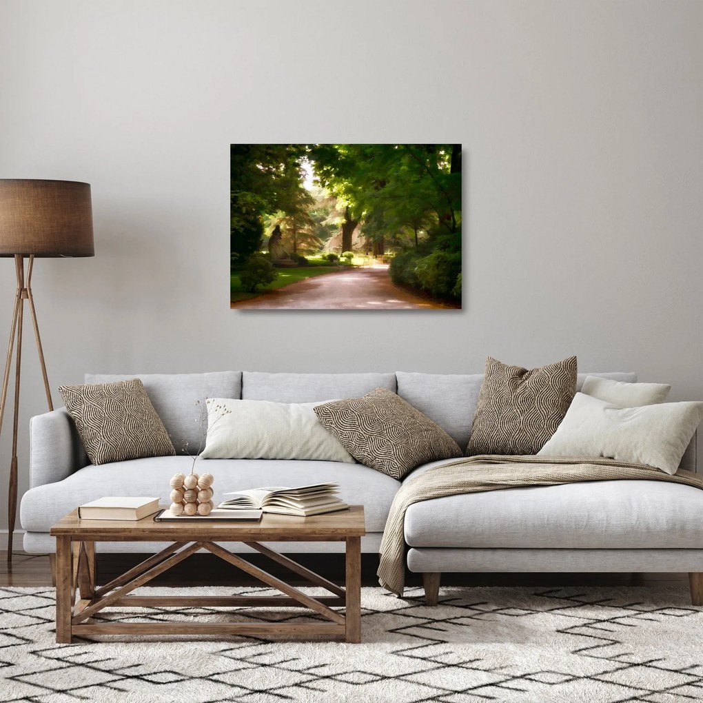 Obraz na szkle - park (70x50 cm)