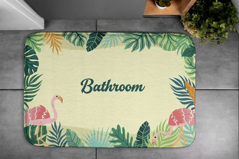 Dywanik łazienkowy antypoślizgowy Dywanik łazienkowy antypoślizgowy Tropikalne zwierzęta