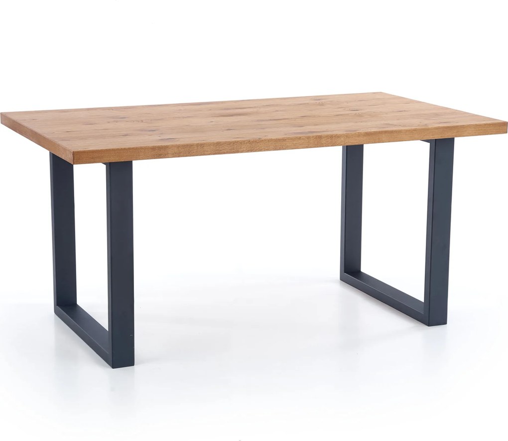 Industrialny stół Perez z rozkładanym blatem