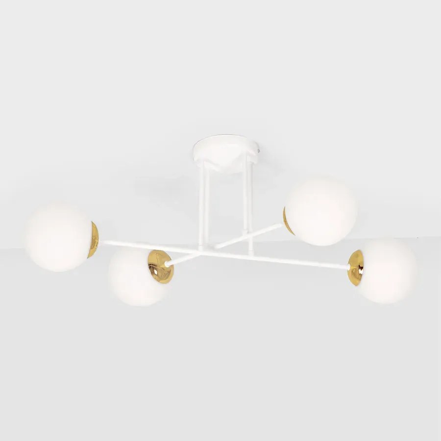 Biała nowoczesna lampa sufitowa - A493 F0-E63