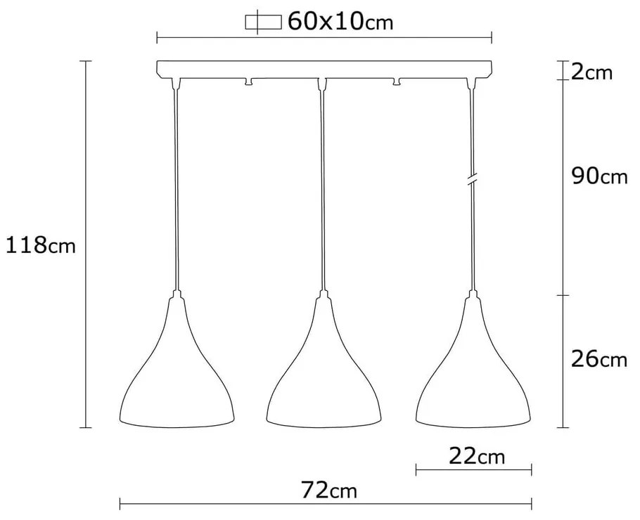 Czarna lampa wisząca z metalowym kloszem Berceste – Opviq lights