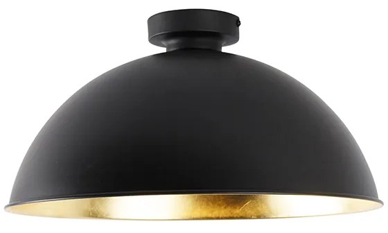 Lampa sufitowa czarna ze złotem 42 cm regulowana - MagnaxPrzemysłowy Oswietlenie wewnetrzne