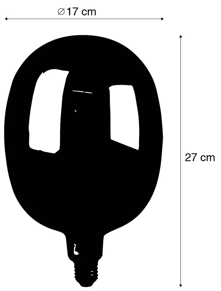 Ściemnialna lampa LED E27 G170 tęczowa 4W 40 lm 2000K