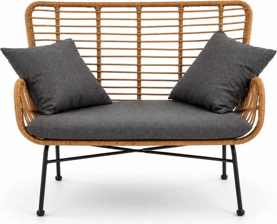 Luksusowa sofa ogrodowa Mavis – elegancki i wygodny mebel z odpornego na warunki atmosferyczne rattanu syntetycznego