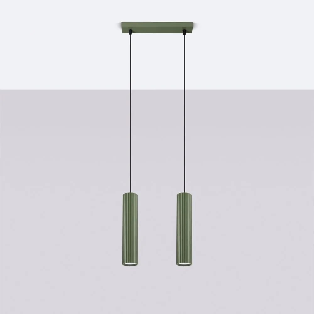 Zielona lampa wisząca Gleam – Sollux