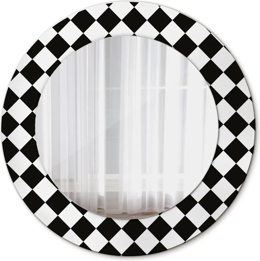 Lustro dekoracyjne okrągłe Szachy biurko