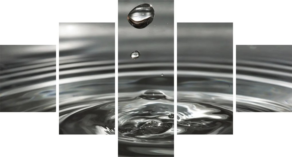 Obraz kropli wody (125x70 cm)