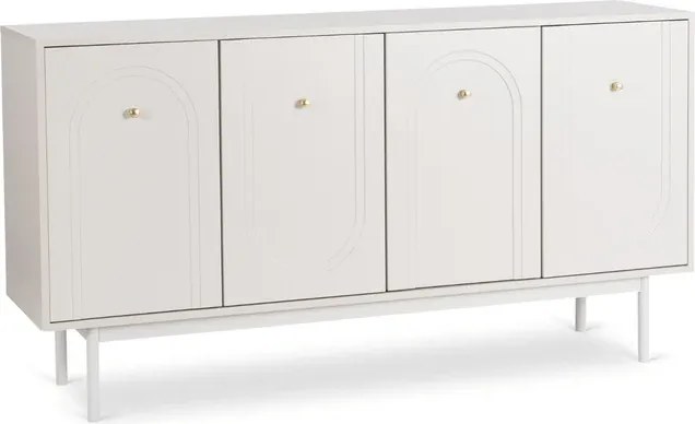 Komoda do Salonu MARLEN 155 cm Kaszmir Czterodrzwiowa Nowoczesna