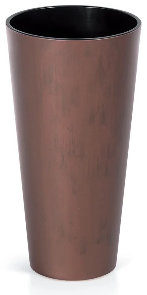 Donica ogrodowa Tubus Slim Beton Effect 76 cm stal kortenowa PROSPERPLAST