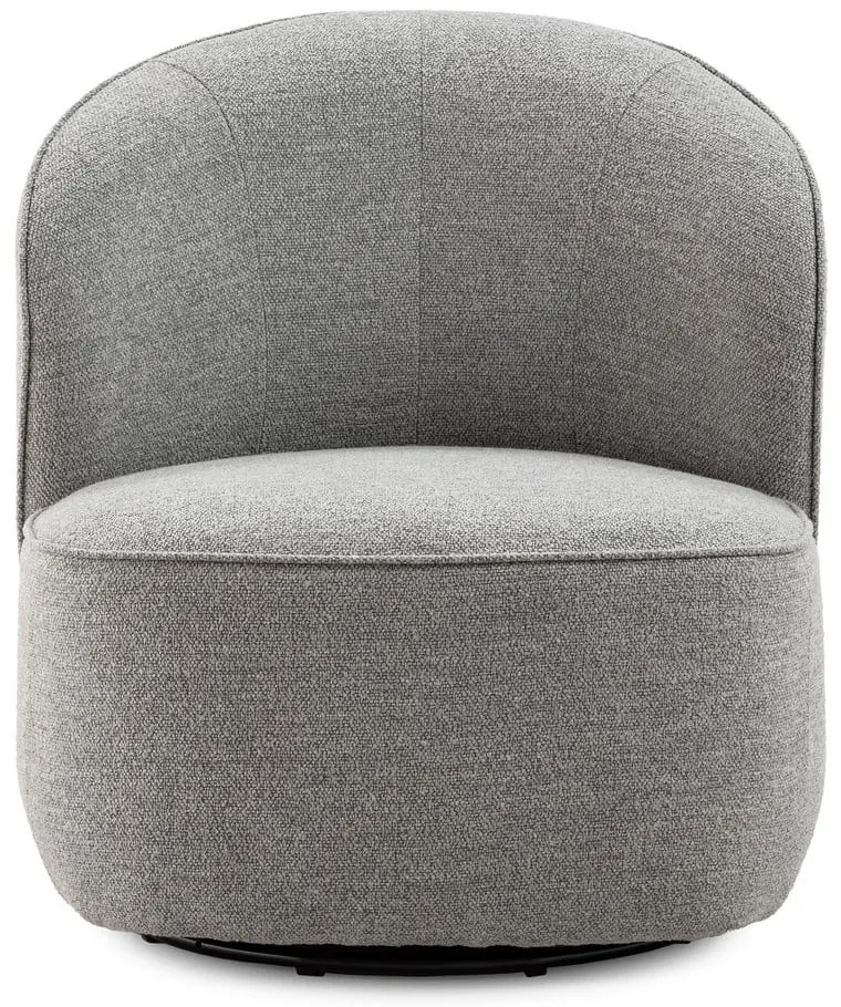 Jasnoszary obrotowy fotel Edna – MOME