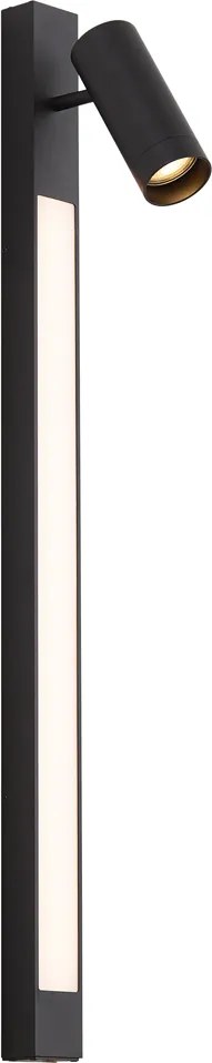 Jackle Smart Black Tiltable Ceiling Spotlight, WiFi GU10 Included