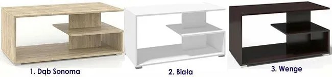 Nowoczesna prostokątna ława wenge R2-C90