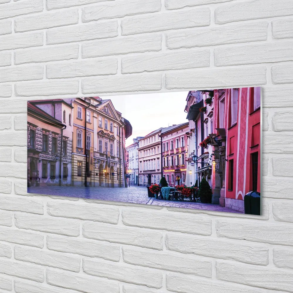 Szkło Ozdobne do Kuchni Zabytkowe Stare Miasto w Krakowie