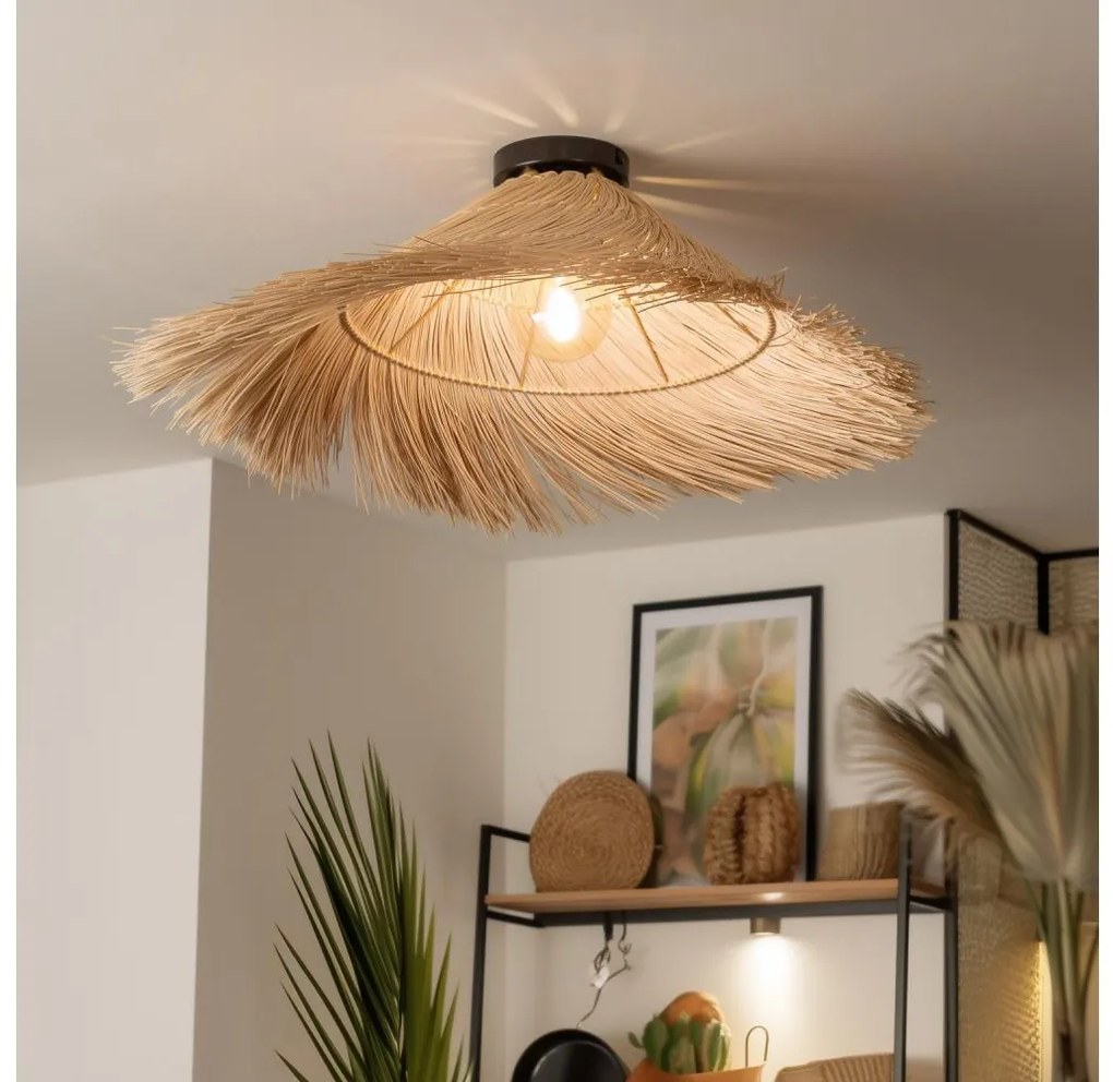 Brilagi - LED Przysufitowy żyrandol CERIA BOHO 1xE27/40W/230V śr. 100 cm rattan