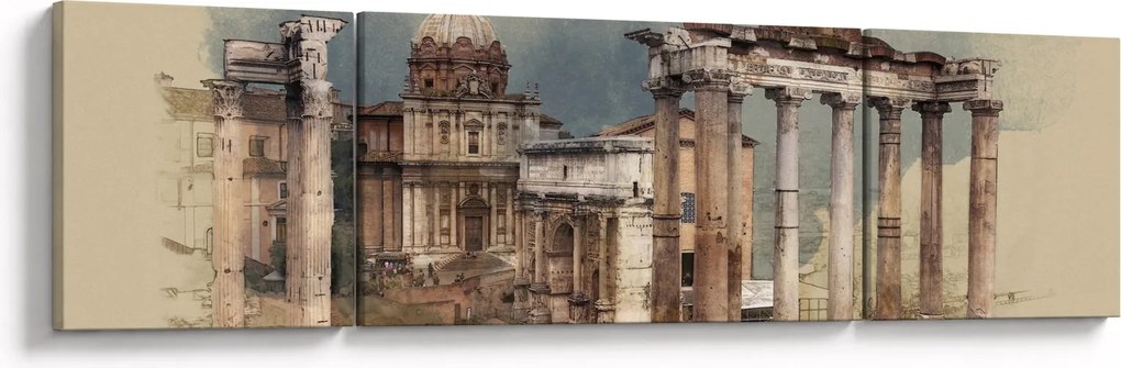Obraz - Forum Romanum, Rzym, Włochy (170x50 cm)
