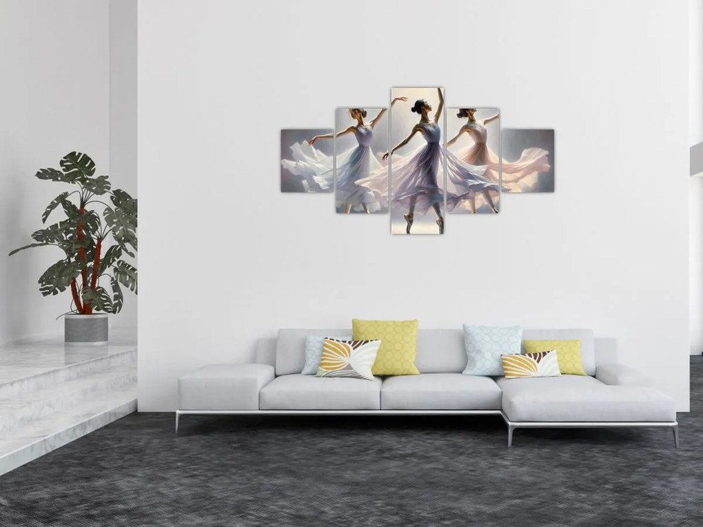 Obraz - Trzy baletki (125x70 cm)